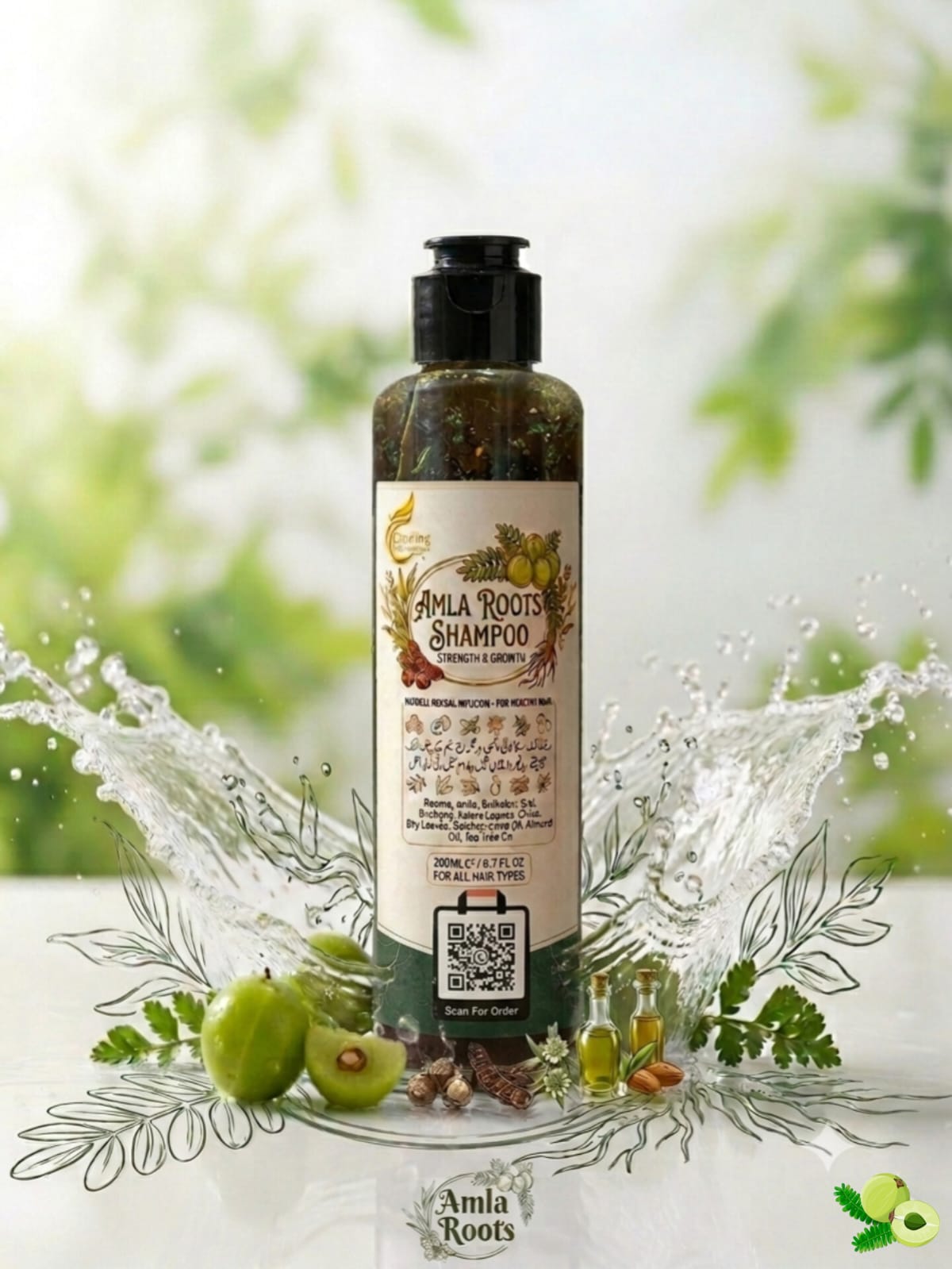 Amla Roots  Herbal Shampoo – For Stronger, Thicker & Healthier Hair –